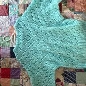 Light Aqua Knit Women's Sweater